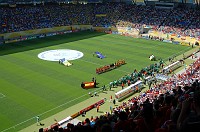  The entire field during the opening ceremonies.