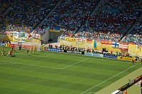  A Spanish corner kick.