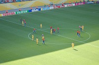  Both teams went on to the second round.  Spain was eliminated by France in the next round while Ukraine beat Switzerland but was eliminated after that by the eventual winner, Italy, who beat France in the final.