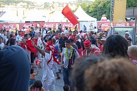  Spain was playing Tunesia the next day.  The Tunesian fans were out dancing in the streets on this hot, muggy evening.